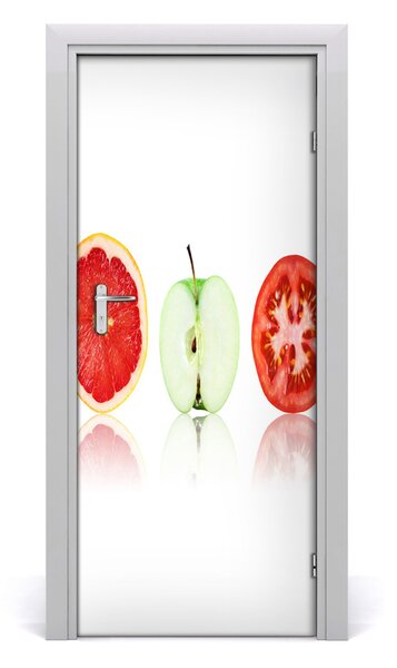 Fototapeta na dvere samolepiace ovocie a zeleninu 85x205 cm
