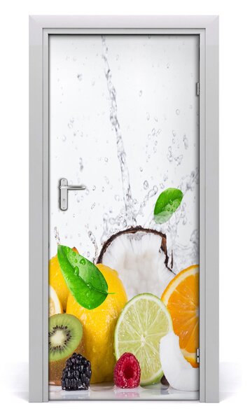 Fototapeta na dvere do domu samolepiace ovocie 85x205 cm