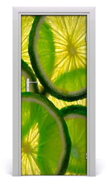 Fototapeta na dvere samolepiace limetka 85x205 cm