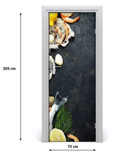 Fototapeta na dvere samolepiace ovocie mora 75x205 cm