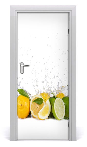 Fototapeta na dvere do domu samolepiace citrusy 85x205 cm