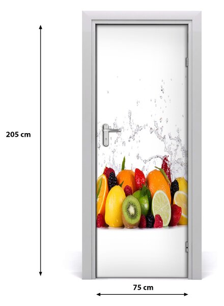 Fototapeta na dvere do domu samolepiace ovocie 75x205 cm