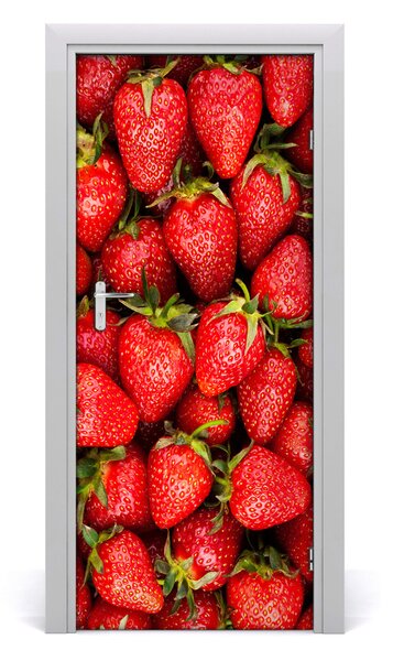 Fototapeta na dvere samolepiace jahoda 85x205 cm