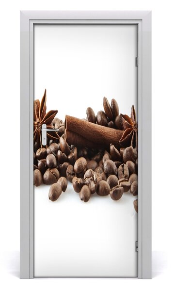 Fototapeta na dvere samolepiace zrnká kávy 85x205 cm