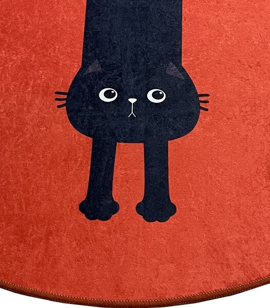 L'essentiel Kúpeľňový koberec KITTY 100 cm červený