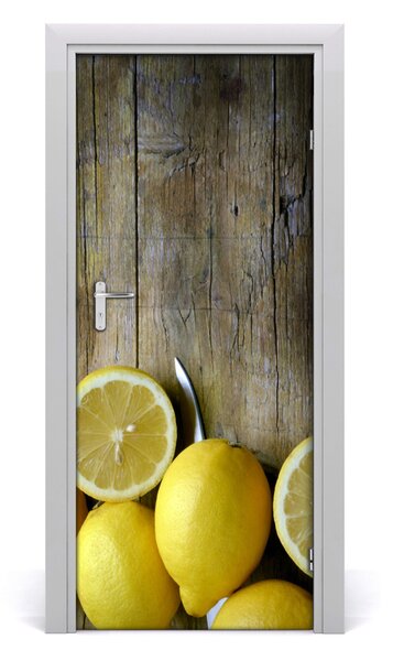 Fototapeta na dvere do domu samolepiace citróny 85x205 cm
