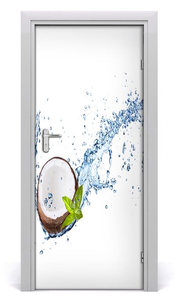 Fototapeta na dvere do domu samolepiace kokos 85x205 cm