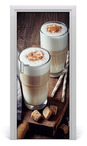 Fototapeta na dvere samolepiace káva latte 85x205 cm