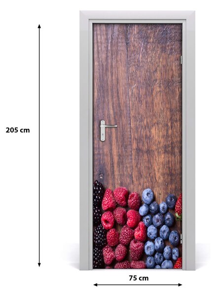 Fototapeta na dvere samolepiace lesné ovocie 75x205 cm