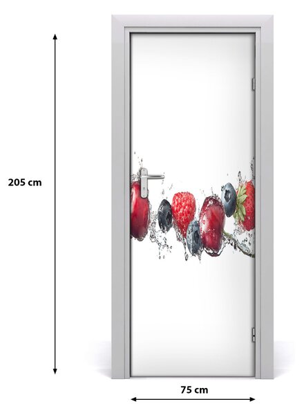 Fototapeta na dvere samolepiace lesné ovocie 75x205 cm
