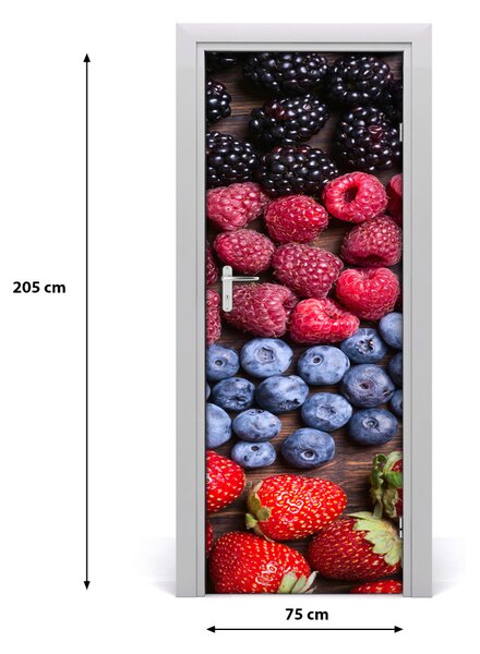 Fototapeta na dvere samolepiace lesné ovocie 75x205 cm