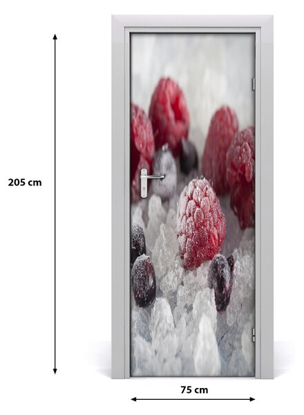 Fototapeta na dvere samolepiace mrazené ovocie 75x205 cm