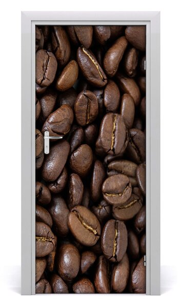 Fototapeta na dvere samolepiace zrnká kávy 85x205 cm