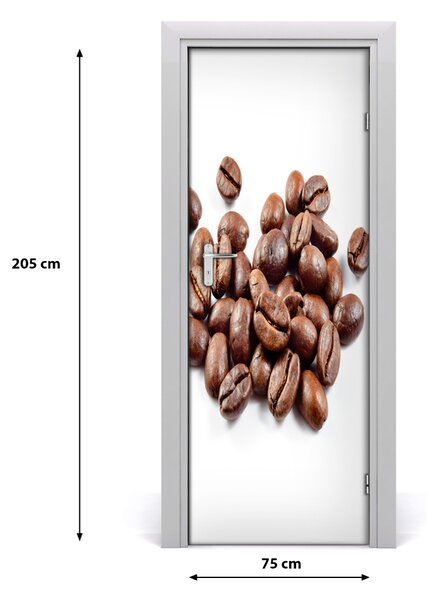 Fototapeta na dvere samolepiace zrnká kávy 75x205 cm