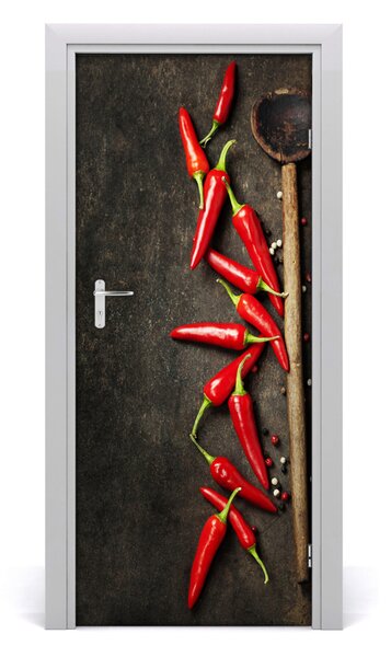 Fototapeta na dvere samolepiace chilli 85x205 cm