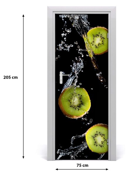 Fototapeta na dvere do domu samolepiace kiwi 75x205 cm
