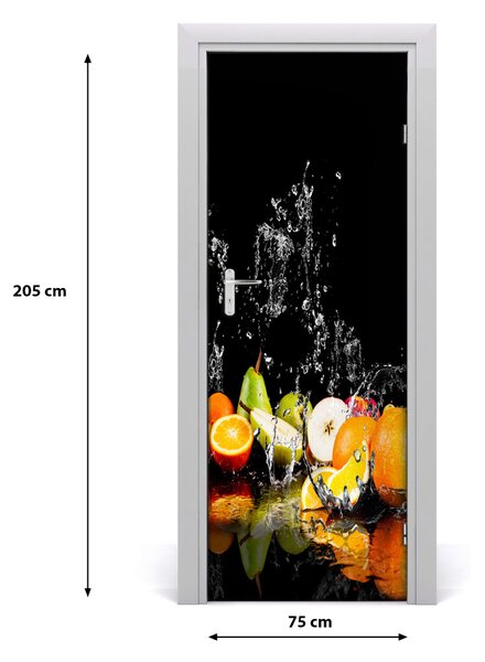 Fototapeta na dvere do domu samolepiace ovocie 75x205 cm