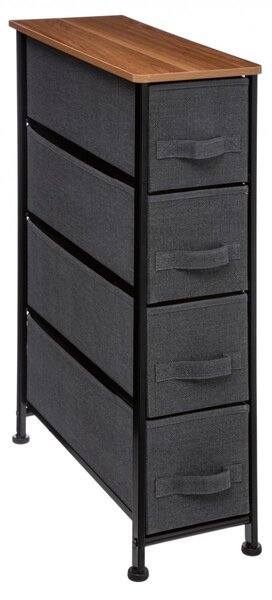 5five Simply Smart Kúpeľňový regál IRON 75 cm antracitový