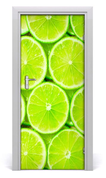 Fototapeta na dvere do domu samolepiace limetka 85x205 cm
