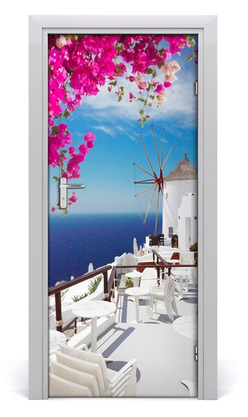 Fototapeta samolepiace na dvere Santorini Grécko 85x205 cm