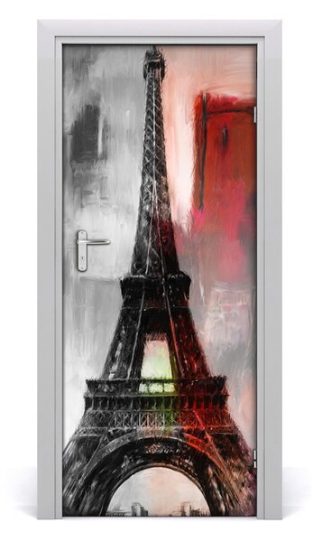 Fototapeta samolepiace na dvere Eiffelova veža 85x205 cm