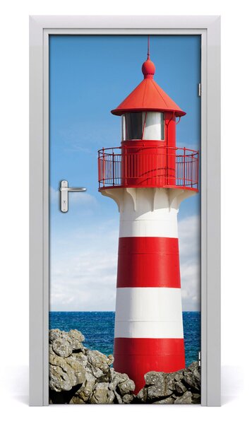 Fototapeta samolepiace na dvere morský maják 85x205 cm