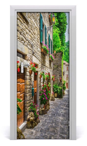Fototapeta samolepiace na dvere pekná ulička 85x205 cm