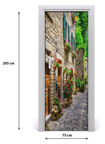 Fototapeta samolepiace na dvere pekná ulička 75x205 cm
