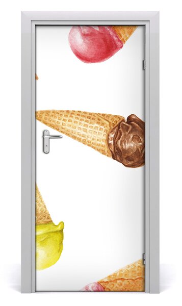 Fototapeta na dvere samolepiace zmrzilna vafle 85x205 cm
