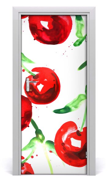 Fototapeta na dvere do domu samolepiace višne 85x205 cm