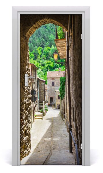 Fototapeta samolepiace na dvere pekná ulička 85x205 cm