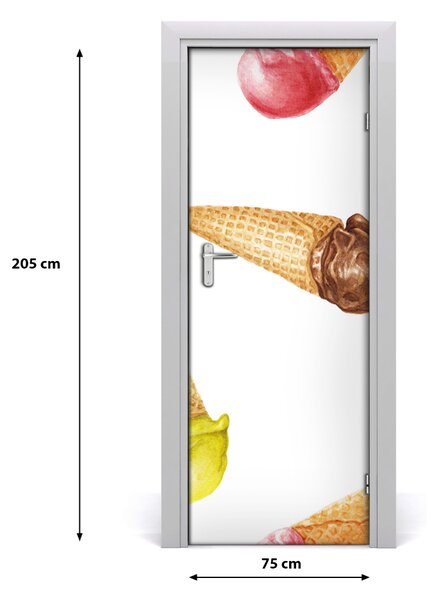 Fototapeta na dvere samolepiace zmrzilna vafle 75x205 cm