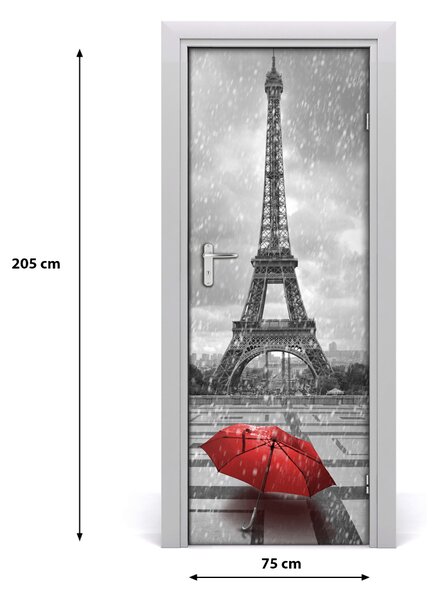 Fototapeta samolepiace na dvere Eiffelova veža 75x205 cm