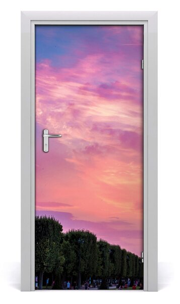 Fototapeta samolepiace na dvere Eiffelova veža 85x205 cm