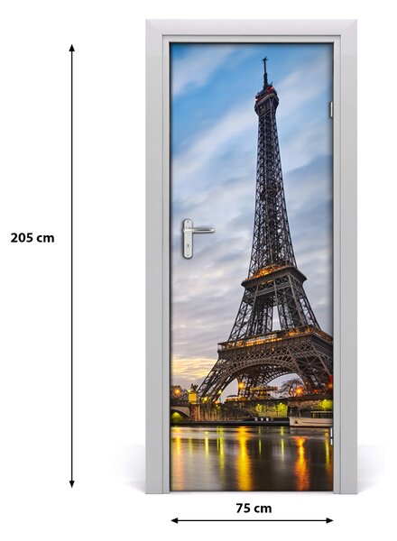 Fototapeta samolepiace na dvere Eiffelova veža 75x205 cm
