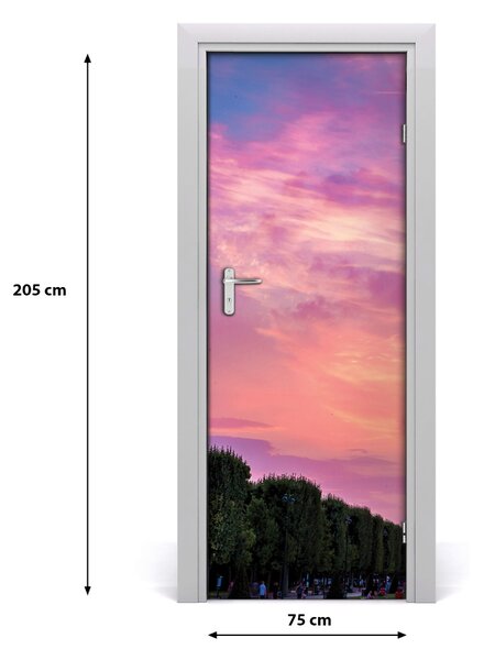 Fototapeta samolepiace na dvere Eiffelova veža 75x205 cm