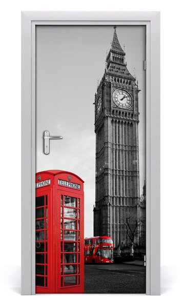 Fototapeta samolepiace na dvere Elizabeth Tower Londýn 85x205 cm