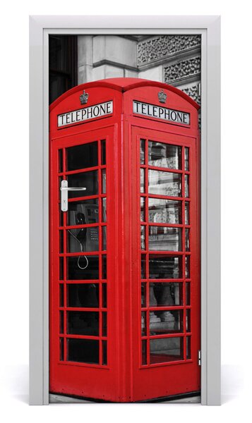 Fototapeta samolepiace dvere telefónna búdka 85x205 cm