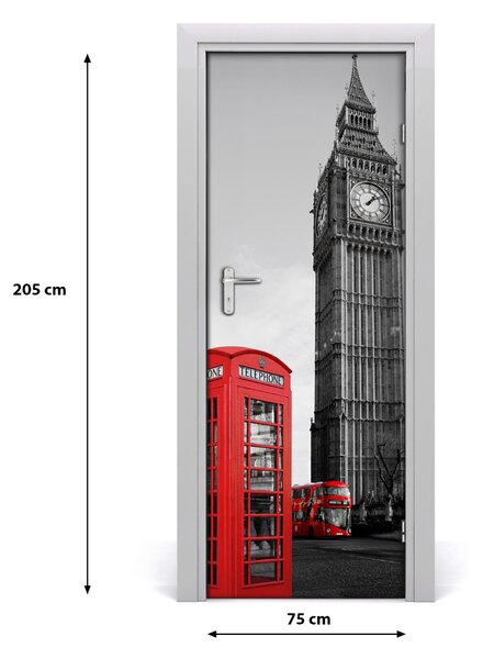 Fototapeta samolepiace na dvere Elizabeth Tower Londýn 75x205 cm