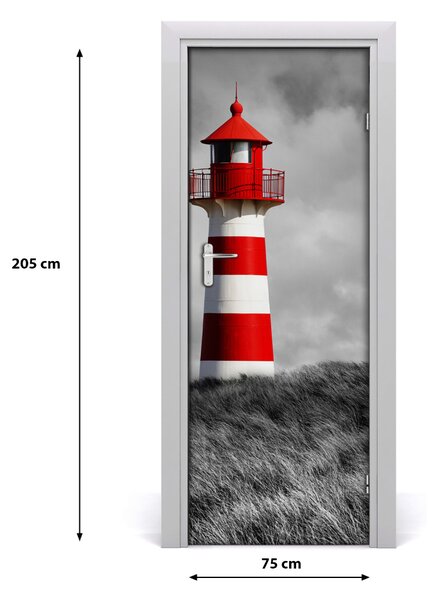 Fototapeta samolepiace na dvere morský maják 75x205 cm