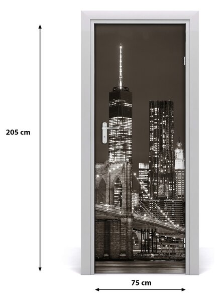 Fototapeta samolepiace dvere Manhattan New York 75x205 cm