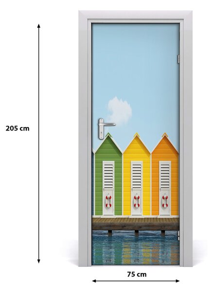 Fototapeta samolepiace na dvere kabíny pláž 75x205 cm