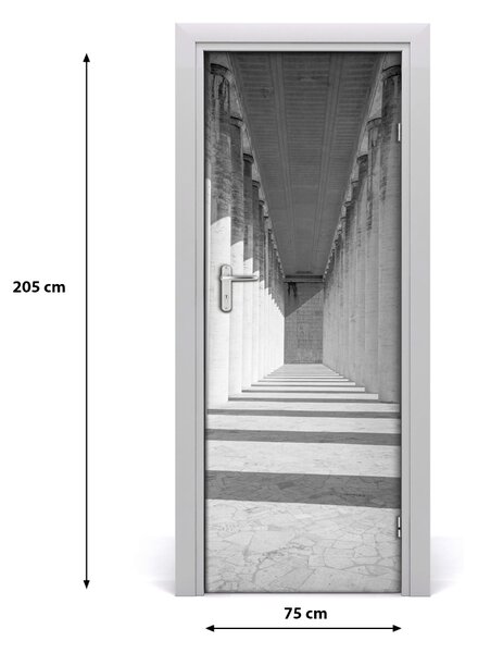 Fototapeta samolepiace na dvere chodba 75x205 cm