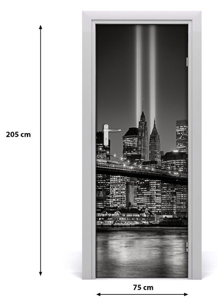 Fototapeta samolepiace dvere Manhattan New York 75x205 cm