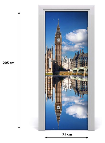 Fototapeta samolepiace na dvere Elizabeth Tower Londýn 75x205 cm