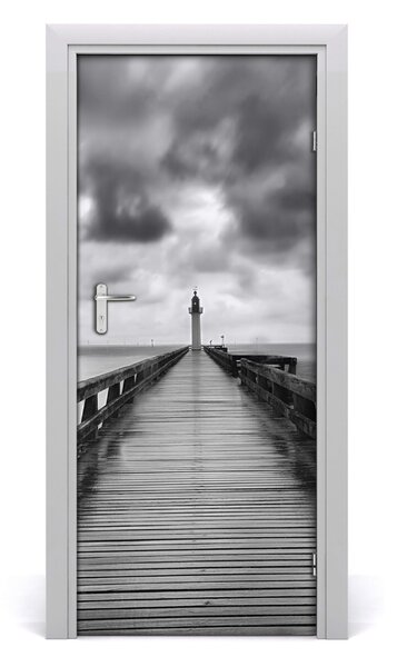 Fototapeta samolepiace na dvere morský maják 85x205 cm