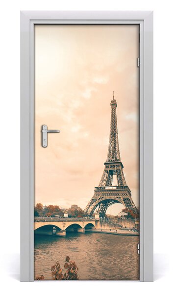 Fototapeta samolepiace na dvere Eiffelova veža 85x205 cm