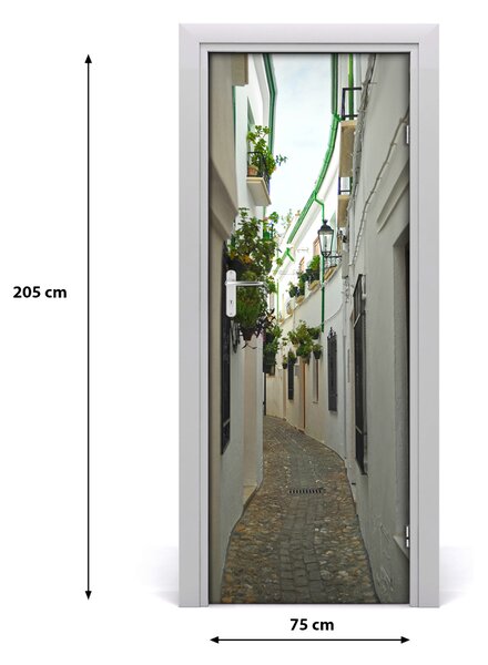 Fototapeta samolepiace dvere Andalúzie uličky 75x205 cm