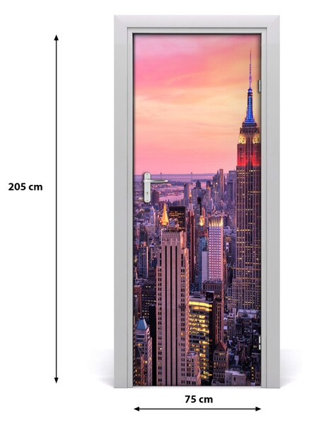 Fototapeta samolepiace na dvere New York zachód 75x205 cm