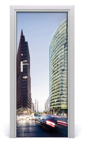 Fototapeta samolepiace na dvere mrakodrap 85x205 cm